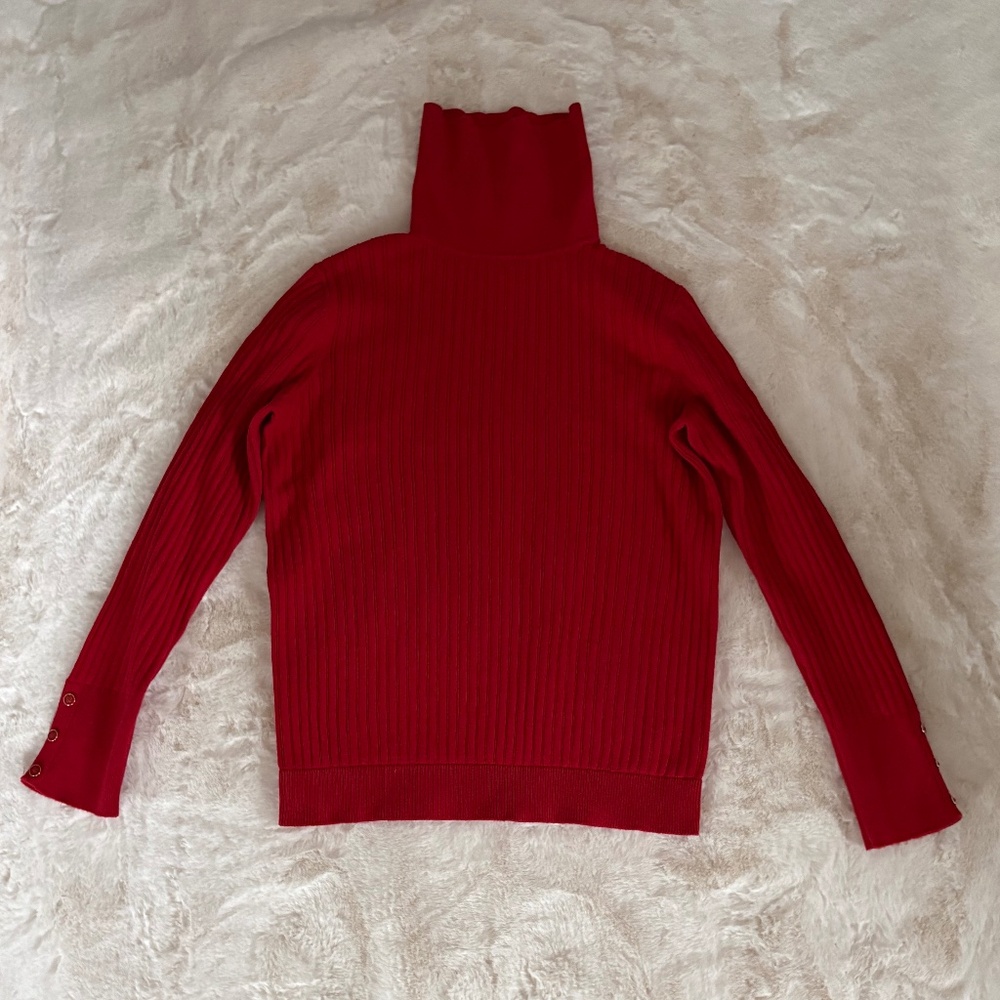 Talbots Medium Red Turtleneck Sweater